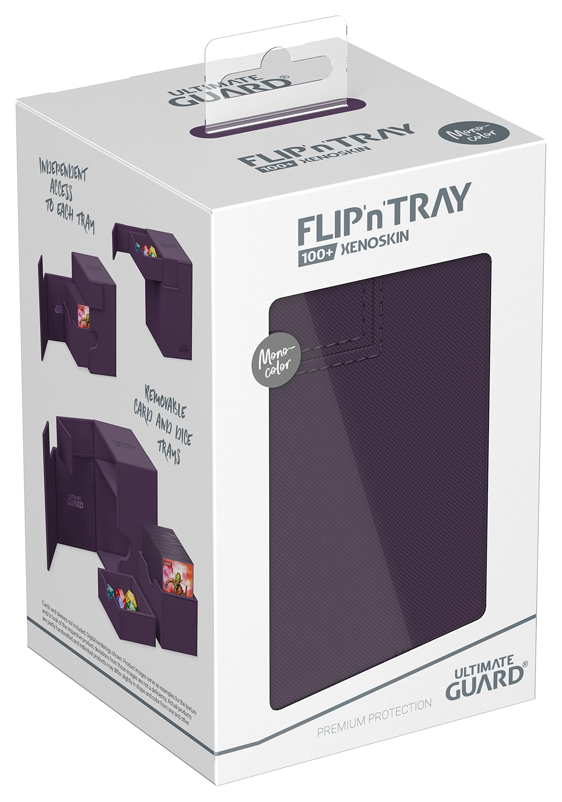 ultimate-guard-flip-n-tray-100-xenoskin-monocolor-violett-deckbox image 7