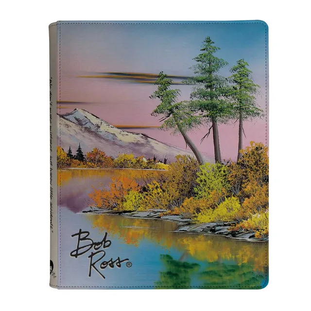 ultra-pro-bob-ross-mighty-mountain-lake-9-pocket-zippered-pro-binder-sammelalbum image 1