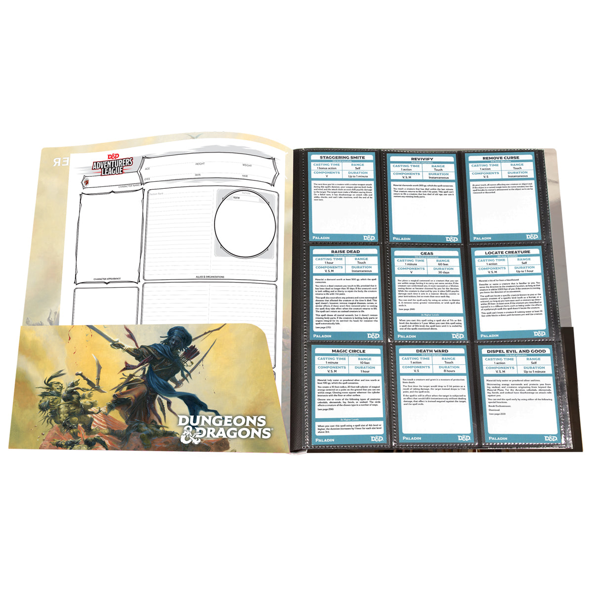 ultra-pro-dungeons-dragons-fighter-class-folio-mit-stickern image 2