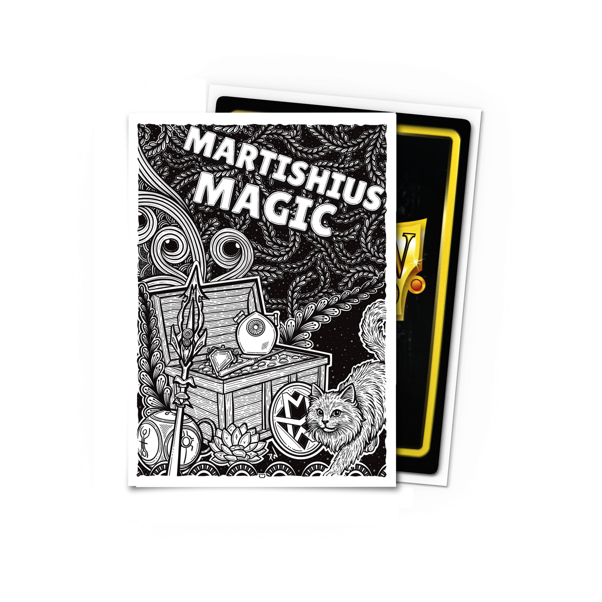 dragon-shield-martishius-magic-brushed-art-sleeves-standard image 1