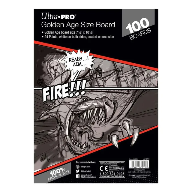 ultra-pro-golden-age-comic-boards-7-5-x-10-5-zoll-100-st-ck image 1