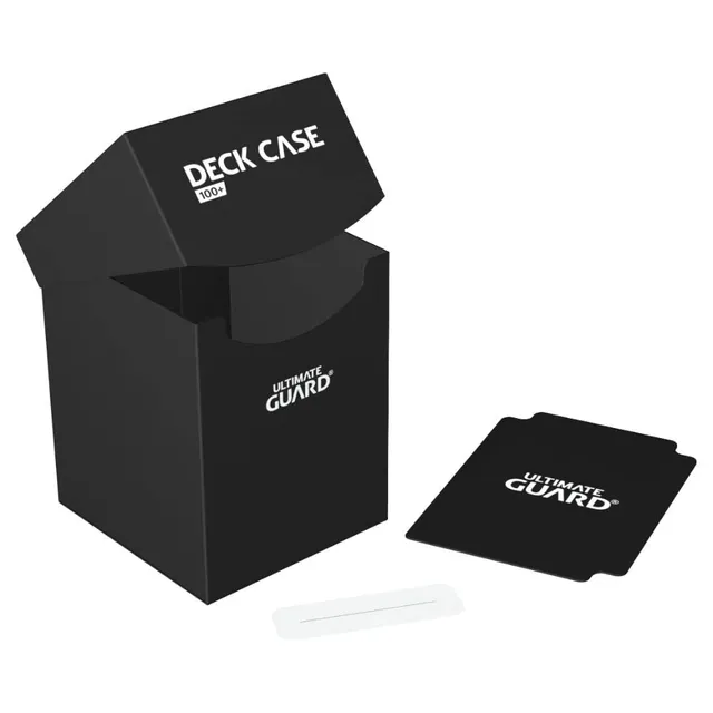 ultimate-guard-deck-case-100-standardgr-e-schwarz-kartenbox-mit-card-divider image 1
