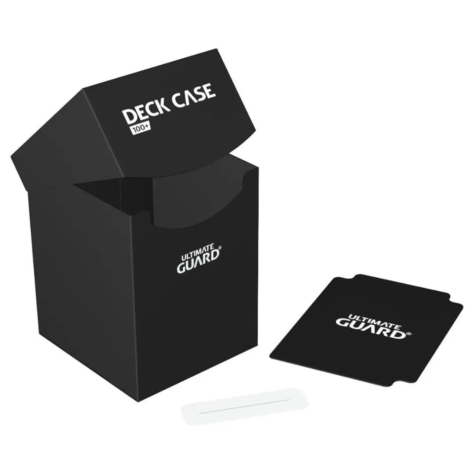 ultimate-guard-deck-case-100-standardgr-e-schwarz-kartenbox-mit-card-divider image 1