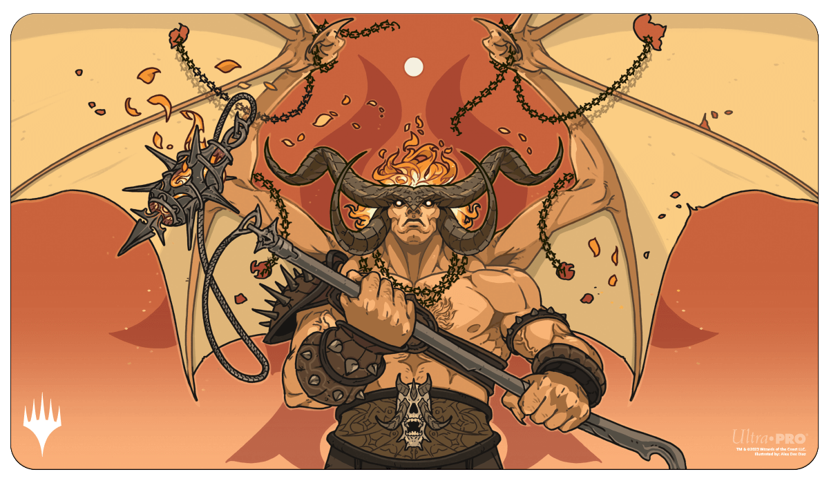 ultra-pro-murders-at-karlov-manor-rakdos-patron-of-chaos-standard-gaming-playmat image 1