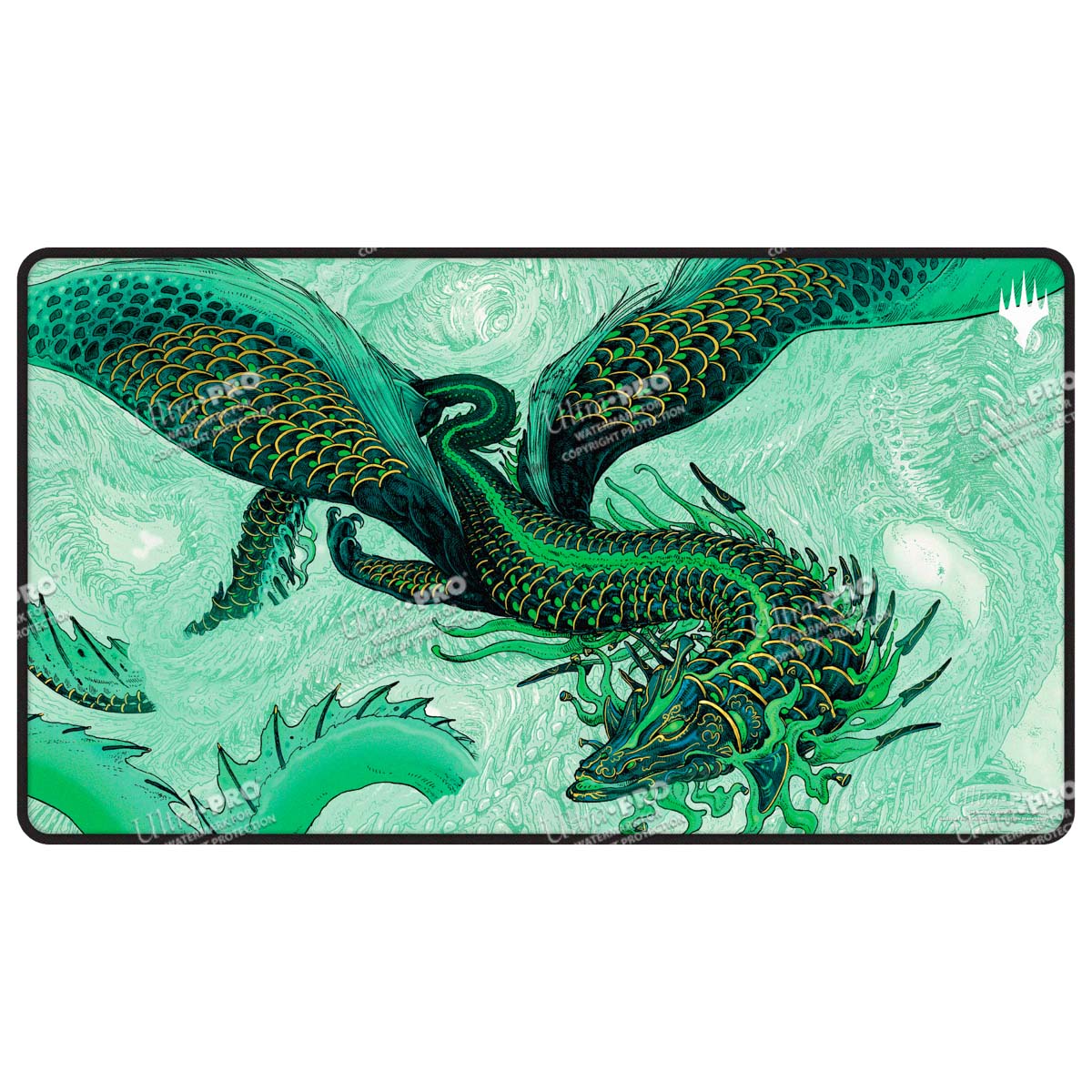 ultra-pro-playmat-tarkir-dragonstorm-teval-arbiter-of-virtue-black-stitched-f-r- image 1