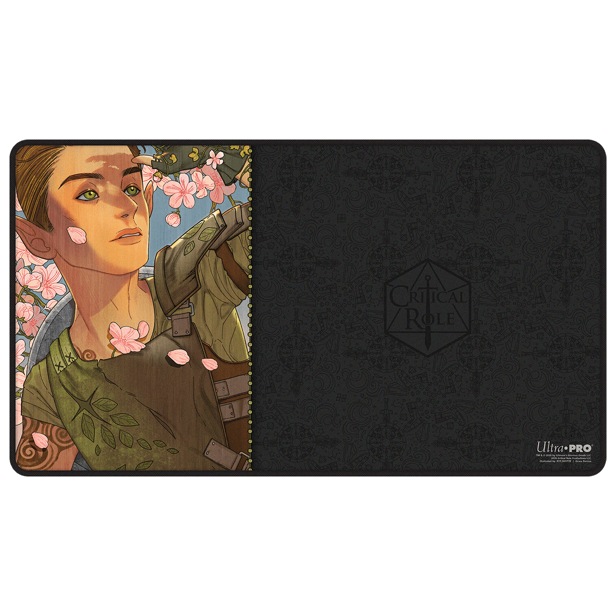 ultra-pro-critical-role-bells-hells-portrait-series-orym-black-stitched-playmat- image 1