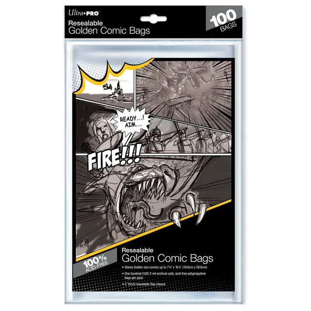 ultra-pro-golden-age-size-resealable-comic-bags-100ct-comic-h-llen image 1