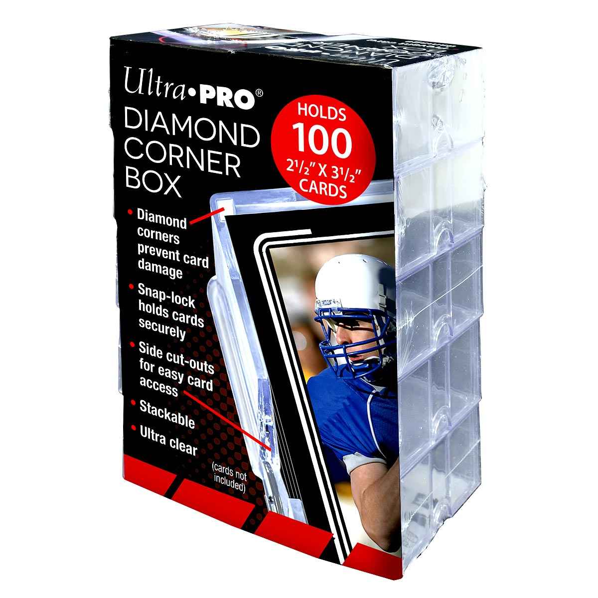 ultra-pro-diamond-corner-100-card-storage-box-10er-pack-transparent image 1