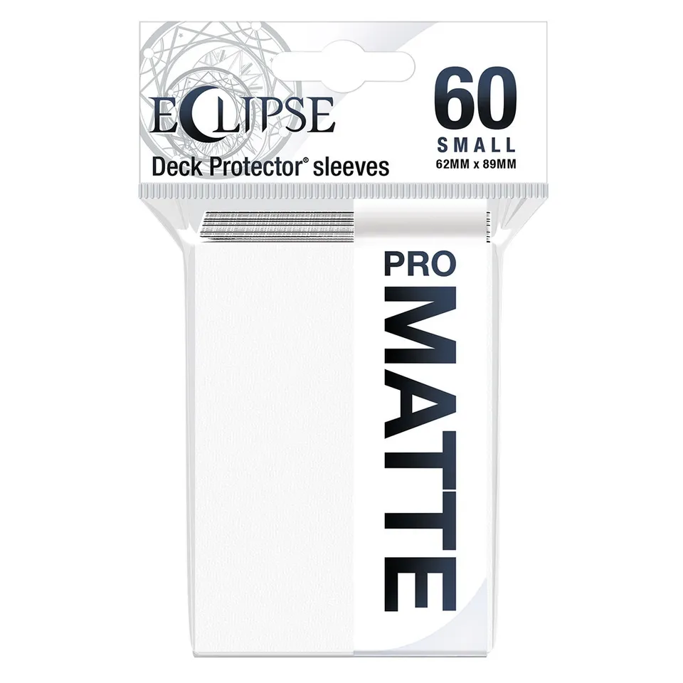 ultra-pro-eclipse-matte-small-deck-protector-sleeves-60ct-arctic-white image 1