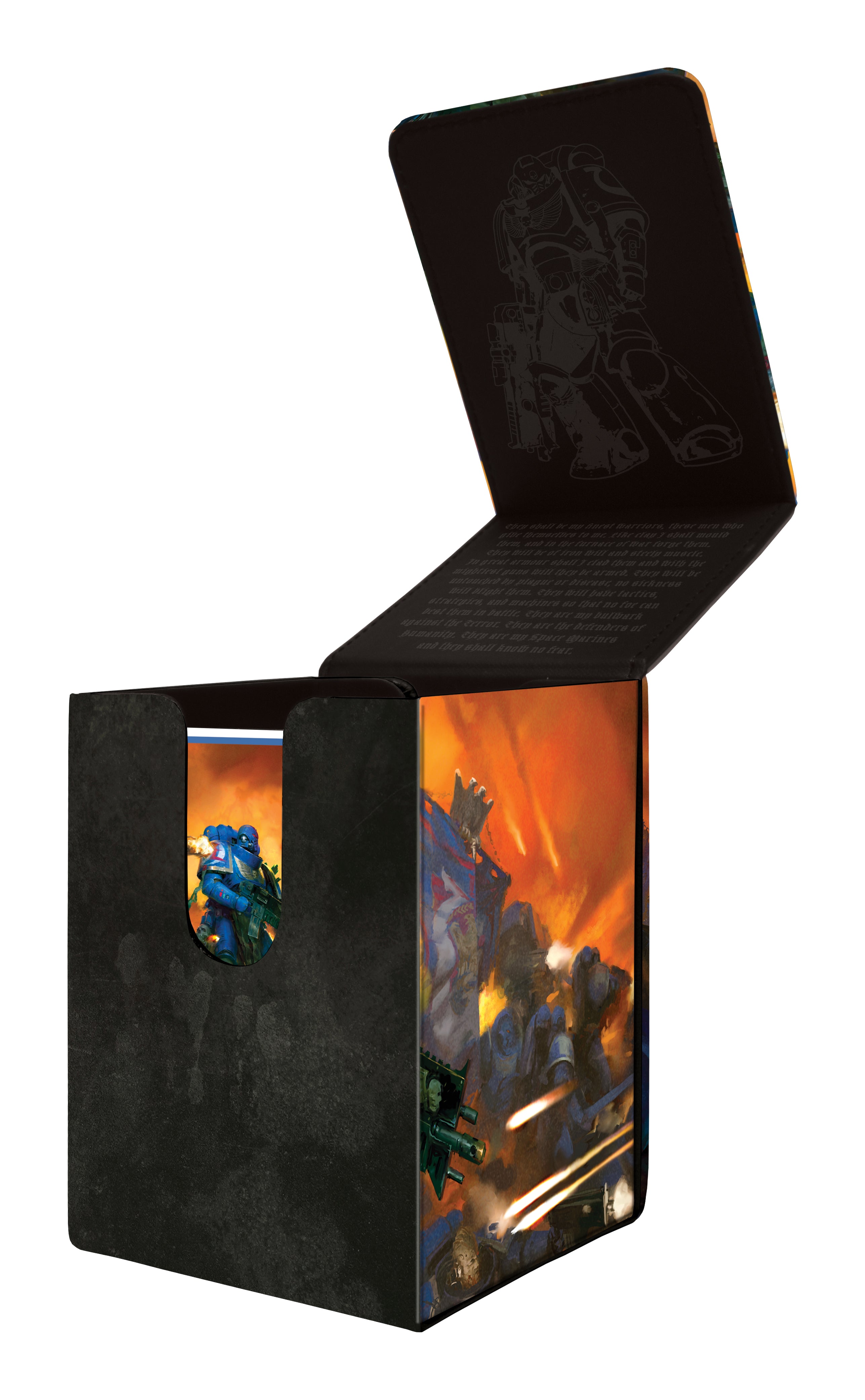 ultra-pro-warhammer-40-000-space-marines-adeptus-astartes-alcove-flip-deck-box image 2