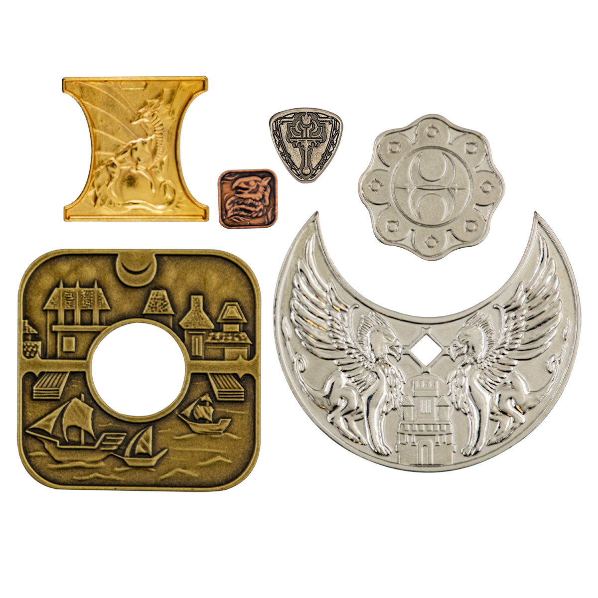 ultra-pro-waterdeep-m-nzset-aus-metall-15-st-ck-f-r-dungeons-dragons image 1