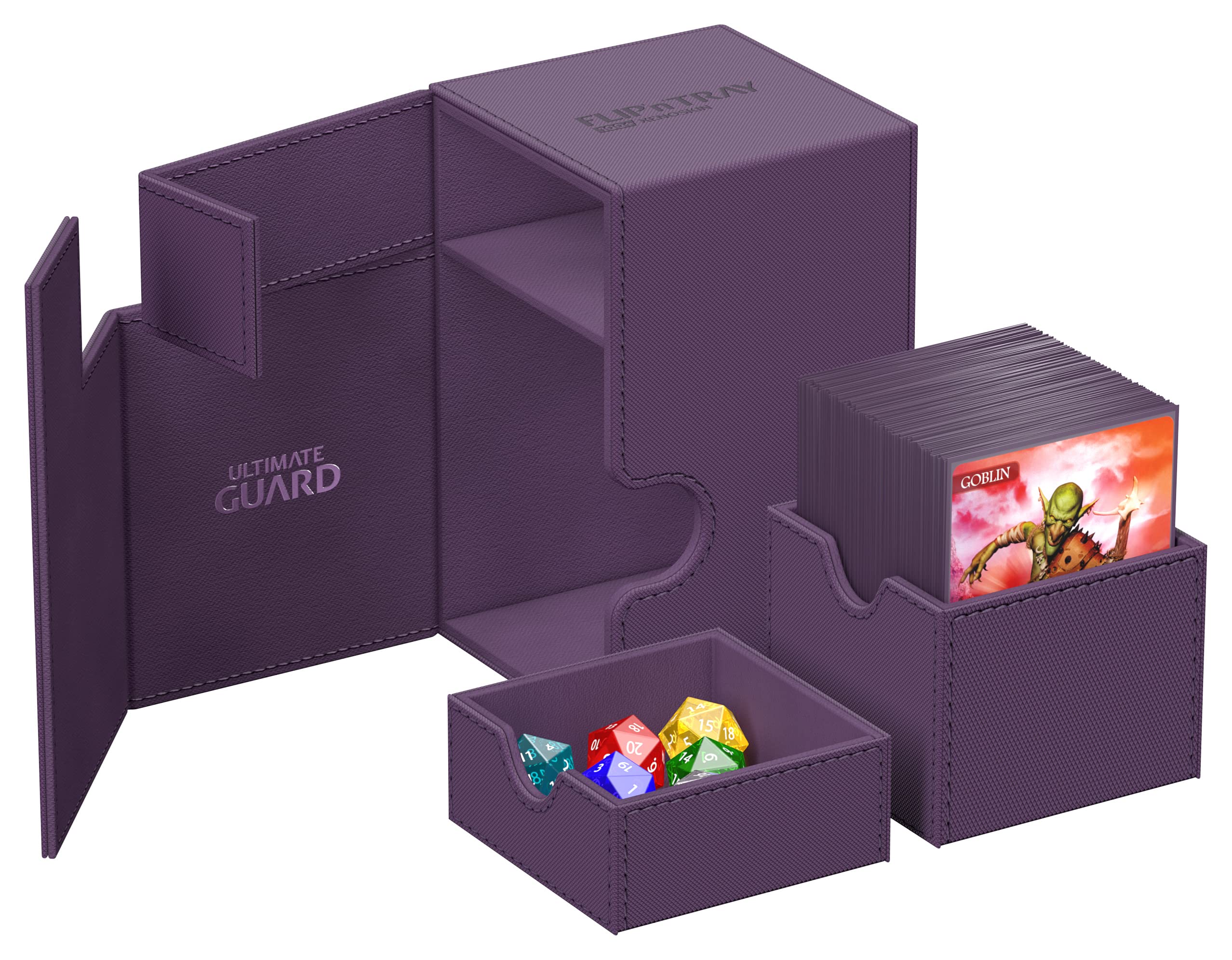ultimate-guard-flip-n-tray-100-xenoskin-monocolor-violett-deckbox image 4