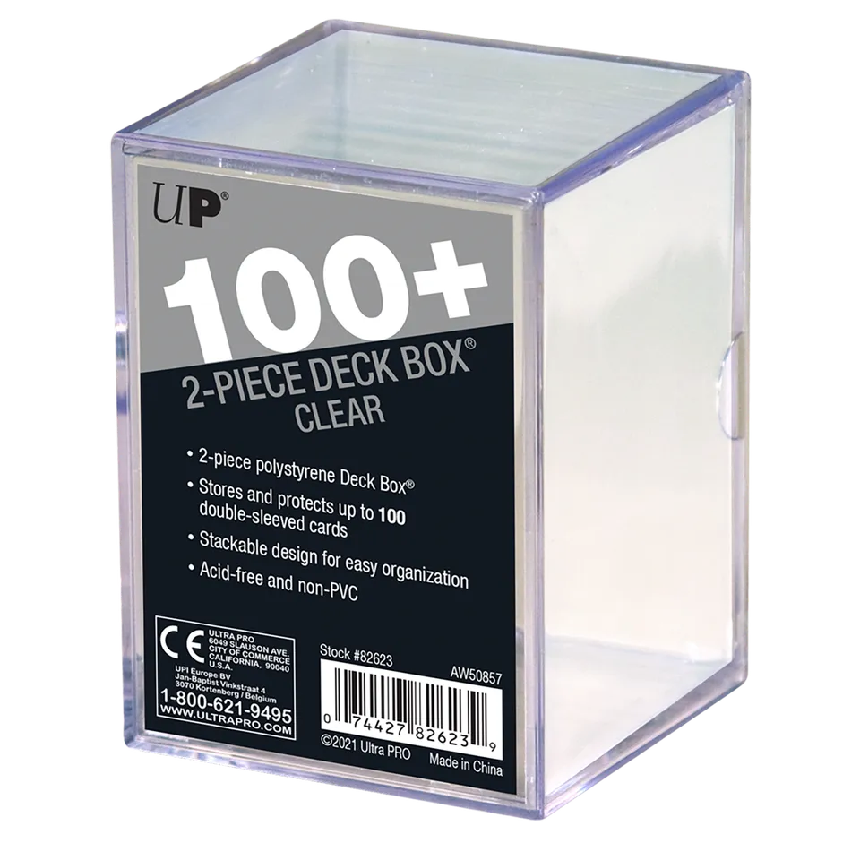 ultra-pro-2-piece-clear-100-deck-box-transparent image 1