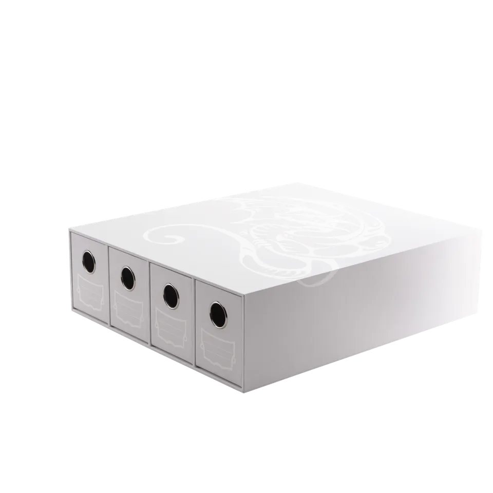 dragon-shield-fortress-card-drawers-4-schubladen-horizontal-white image 1