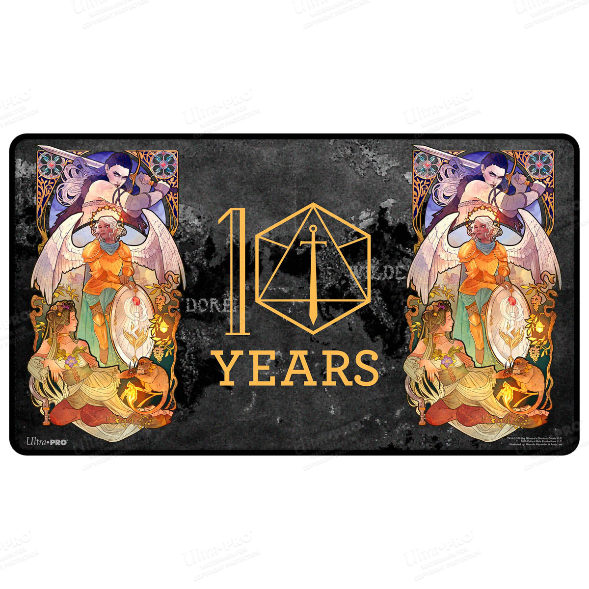 ultra-pro-critical-role-10th-anniversary-stitched-edge-playmat-ashley-johnson image 1