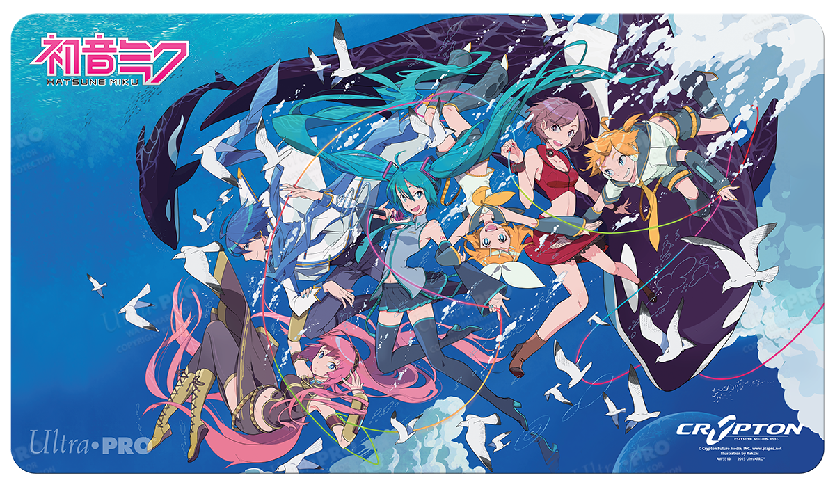 ultra-pro-hatsune-miku-ocean-standard-gaming-playmat-blau-61-x-34-3-cm image 1