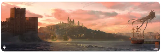 ultra-pro-commander-legends-battle-for-baldur-s-gate-8ft-table-playmat-harbor-wi image 1