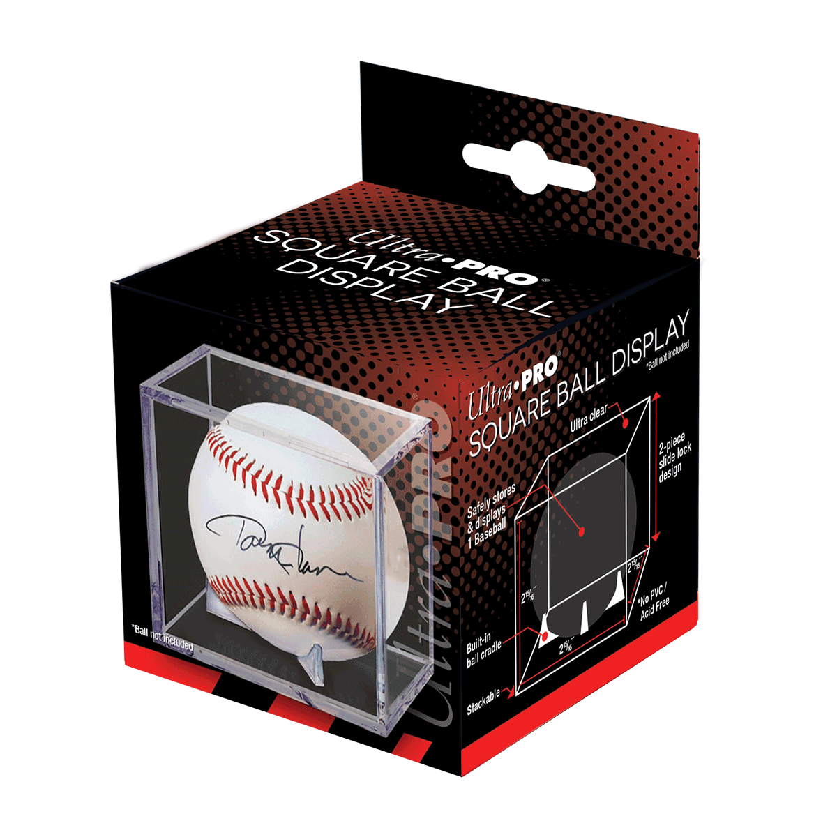 ultra-pro-baseball-clear-square-display-case-vitrine-f-r-1-baseball image 2