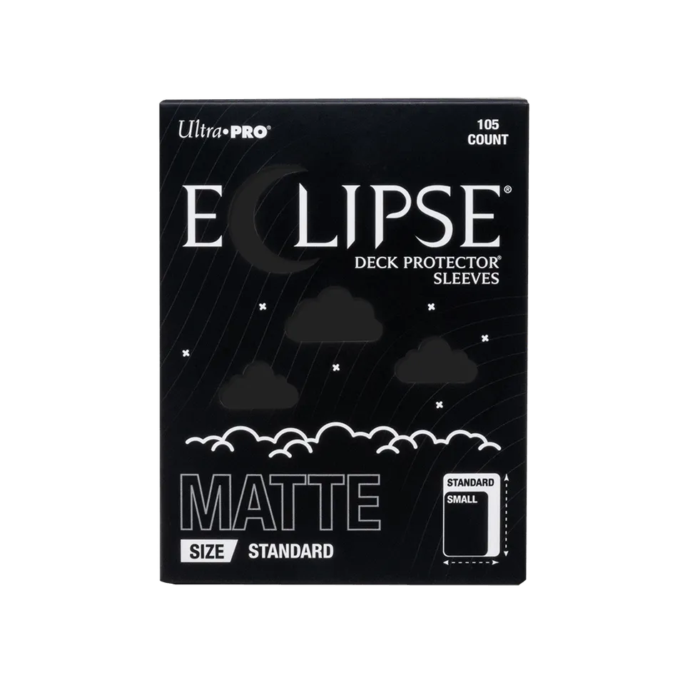ultra-pro-eclipse-matte-standard-deck-protector-sleeves-jet-black-105ct image 1