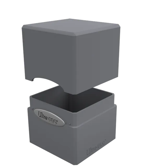 ultra-pro-classic-satin-cube-deck-box-schwarz-blau-f-r-100-karten image 1