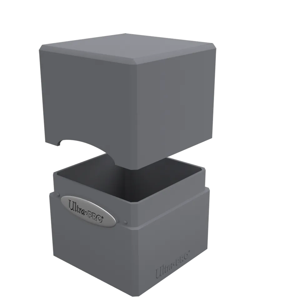 ultra-pro-classic-satin-cube-deck-box-schwarz-blau-f-r-100-karten image 1