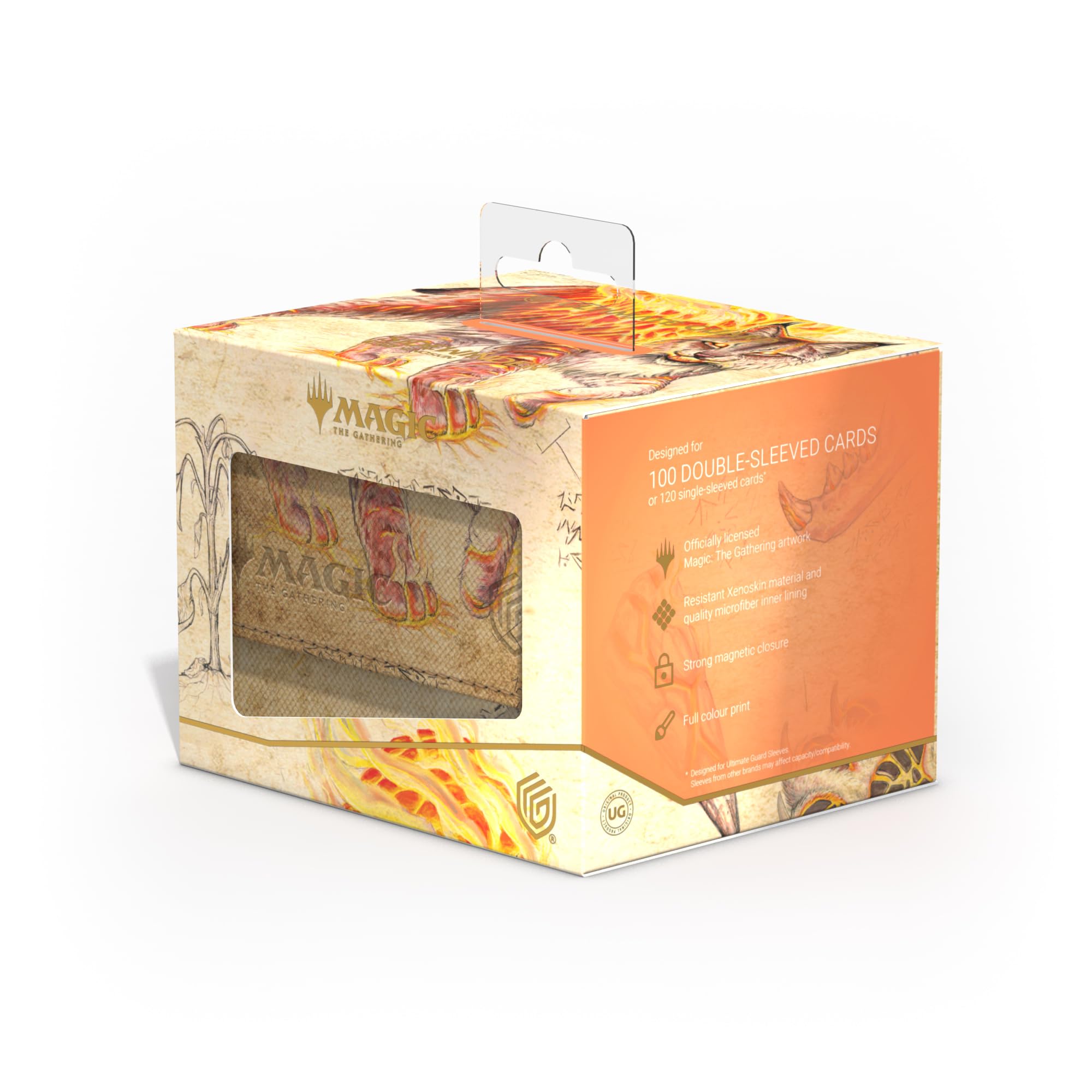 ultimate-guard-sidewinder-100-xenoskin-deckbox-mtg-bloomburrow-sunspine-lynx image 8