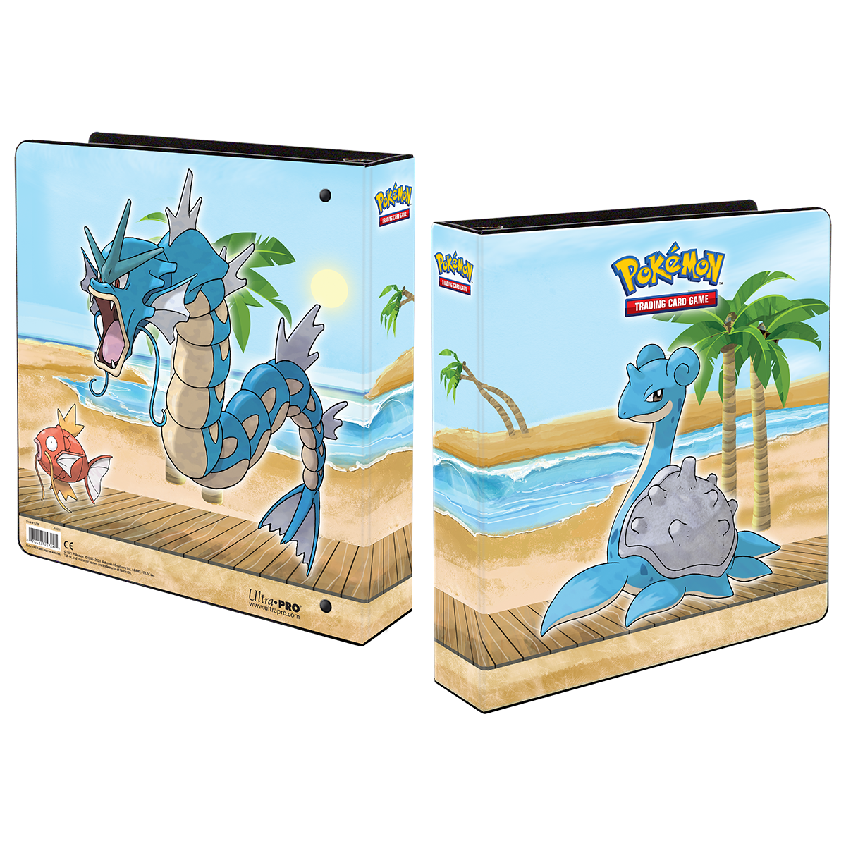 ultra-pro-gallery-series-seaside-3-ring-album-2-f-r-pok-mon-mit-gyarados-lapras- image 1