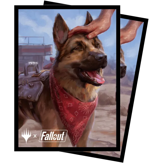 ultra-pro-fallout-dogmeat-ever-loyal-deck-protector-sleeves-100ct-f-r-magic-the- image 1