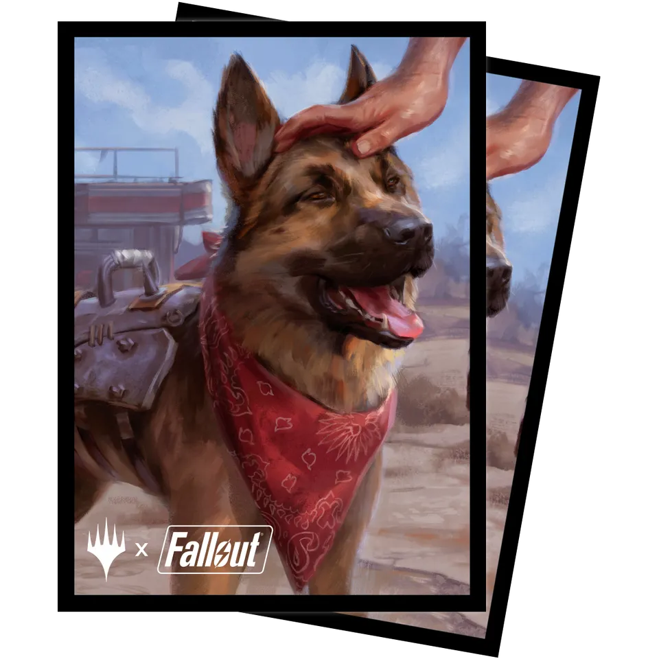ultra-pro-fallout-dogmeat-ever-loyal-deck-protector-sleeves-100ct-f-r-magic-the- image 1