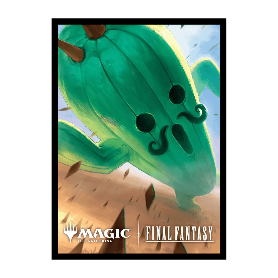 ultra-pro-magic-final-fantasy-jumbo-cactuar-100ct-deck-protector-sleeves-standar image 1