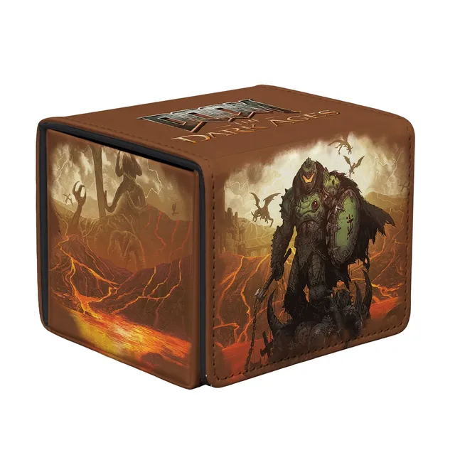 ultra-pro-doom-the-dark-ages-wrath-alcove-edge-deck-box-100-karten-leder-optik image 1