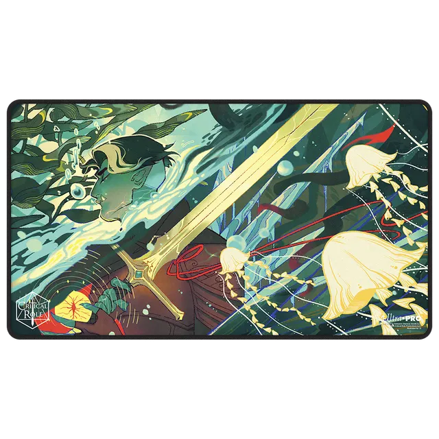 ultra-pro-critical-role-mighty-nein-fjord-stone-black-stitched-playmat image 1