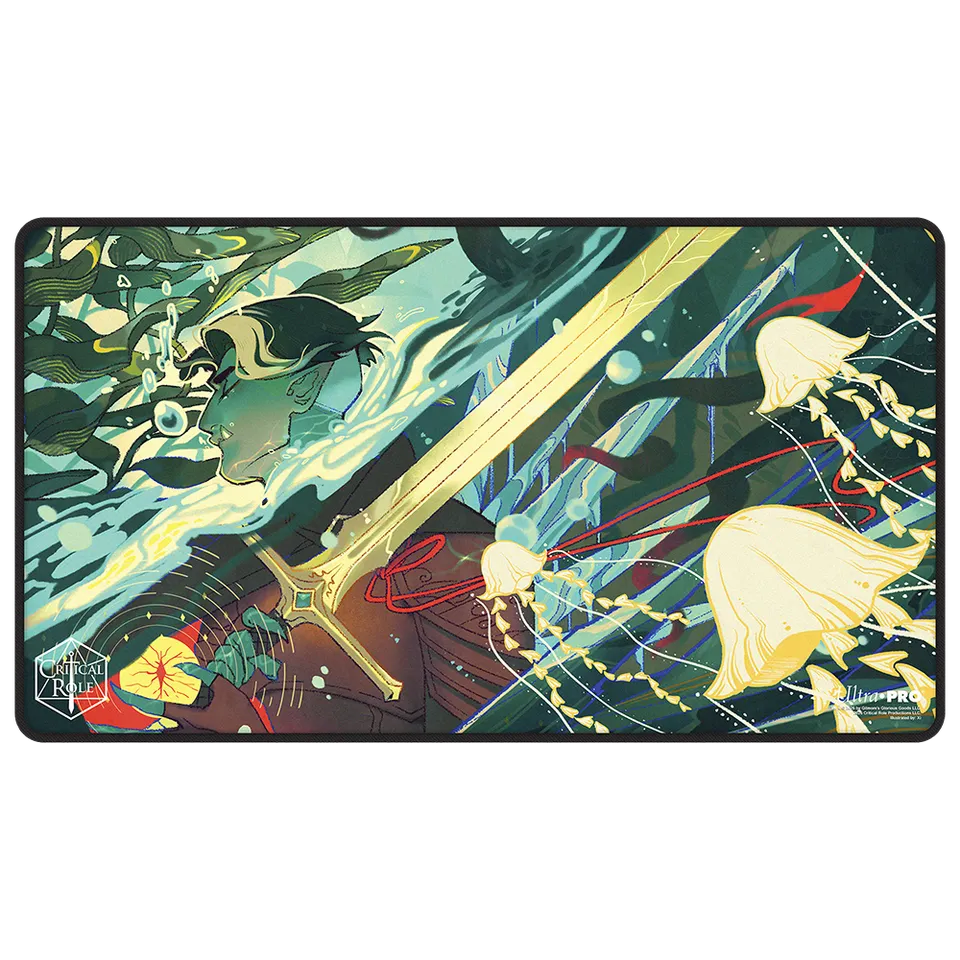 ultra-pro-critical-role-mighty-nein-fjord-stone-black-stitched-playmat image 1
