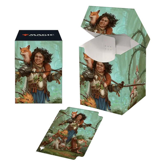 ultra-pro-magic-wilds-of-eldraine-ellivere-100-deck-box-standard image 1