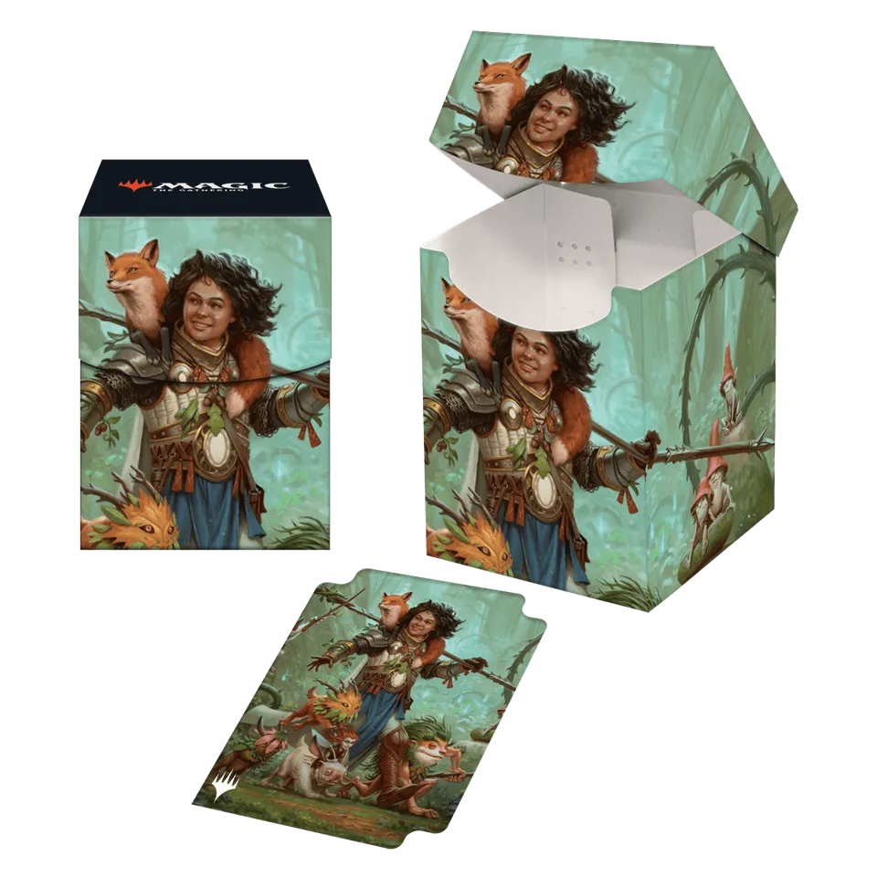 ultra-pro-magic-wilds-of-eldraine-ellivere-100-deck-box-standard image 1