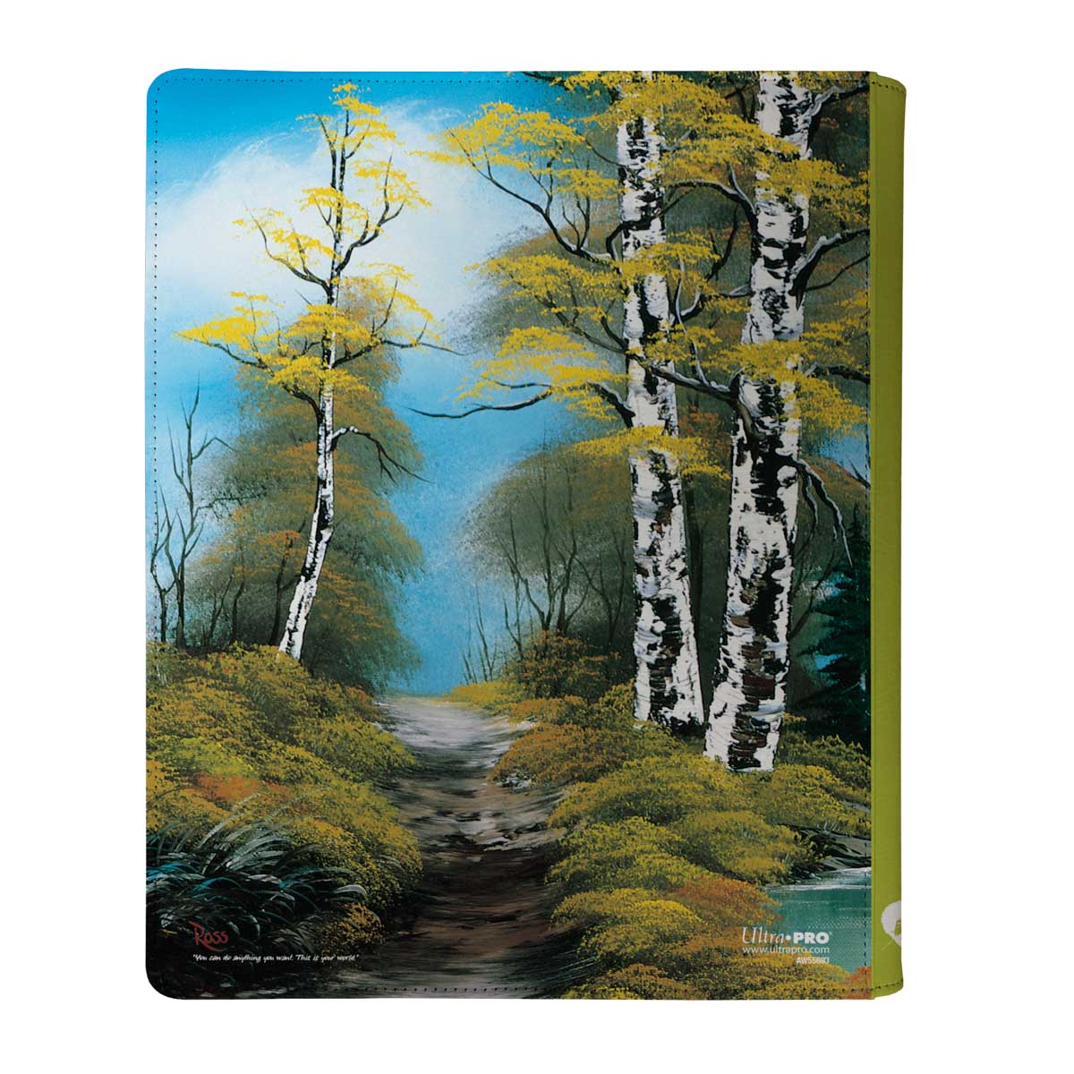 ultra-pro-bob-ross-lakeside-path-9-pocket-zippered-pro-binder image 2