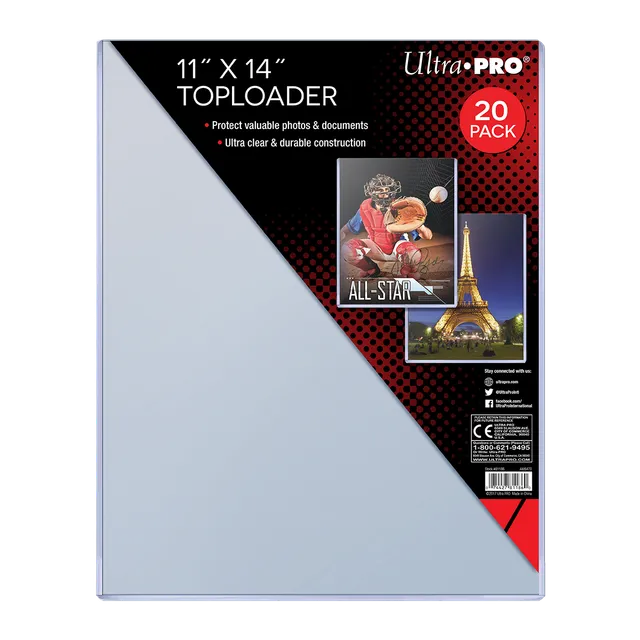ultra-pro-11-x-14-toploader-sleeves-20er-pack-schutzh-llen image 1