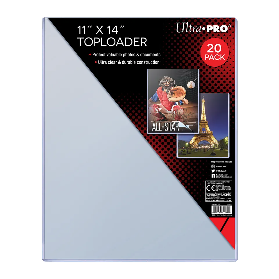 ultra-pro-11-x-14-toploader-sleeves-20er-pack-schutzh-llen image 1