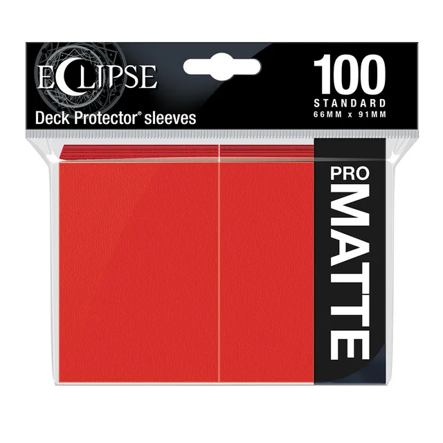 ultra-pro-eclipse-matte-standard-deck-protector-sleeves-100ct-apple-red image 1