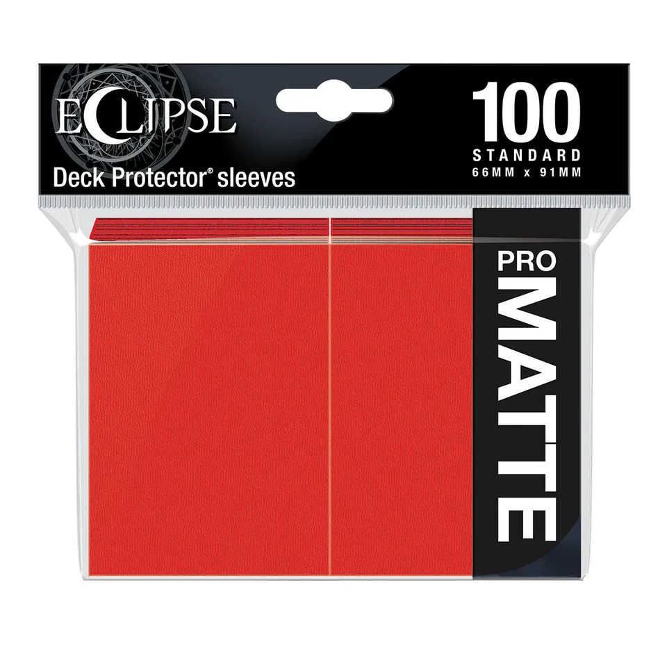 ultra-pro-eclipse-matte-standard-deck-protector-sleeves-100ct-apple-red image 1