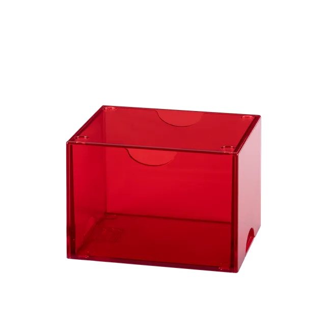 dragon-shield-strongbox-deckbox-clear-red image 1