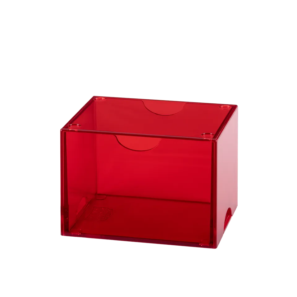 dragon-shield-strongbox-deckbox-clear-red image 1