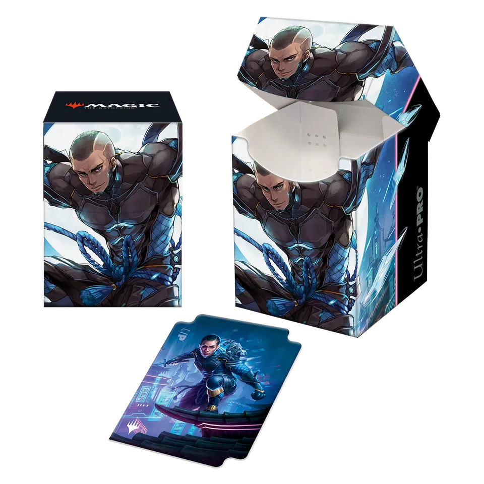 ultra-pro-kamigawa-neon-dynasty-kaito-shizuki-100-deck-box-f-r-magic-the-gatheri image 1