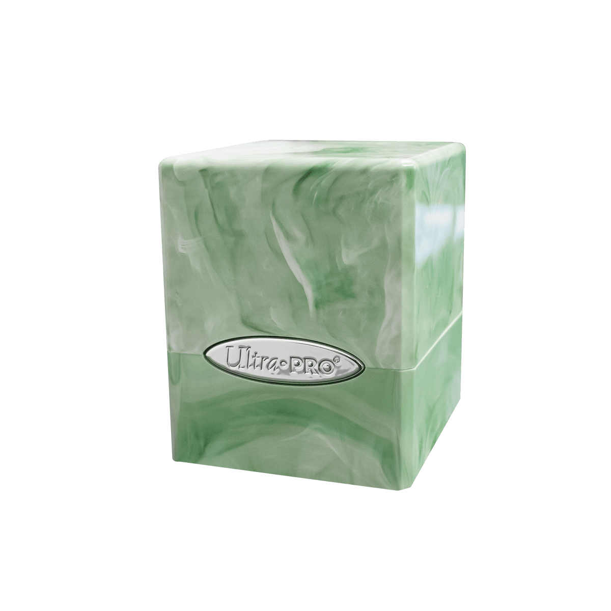 ultra-pro-marble-satin-cube-lime-green-white-deck-box-f-r-100-karten image 1