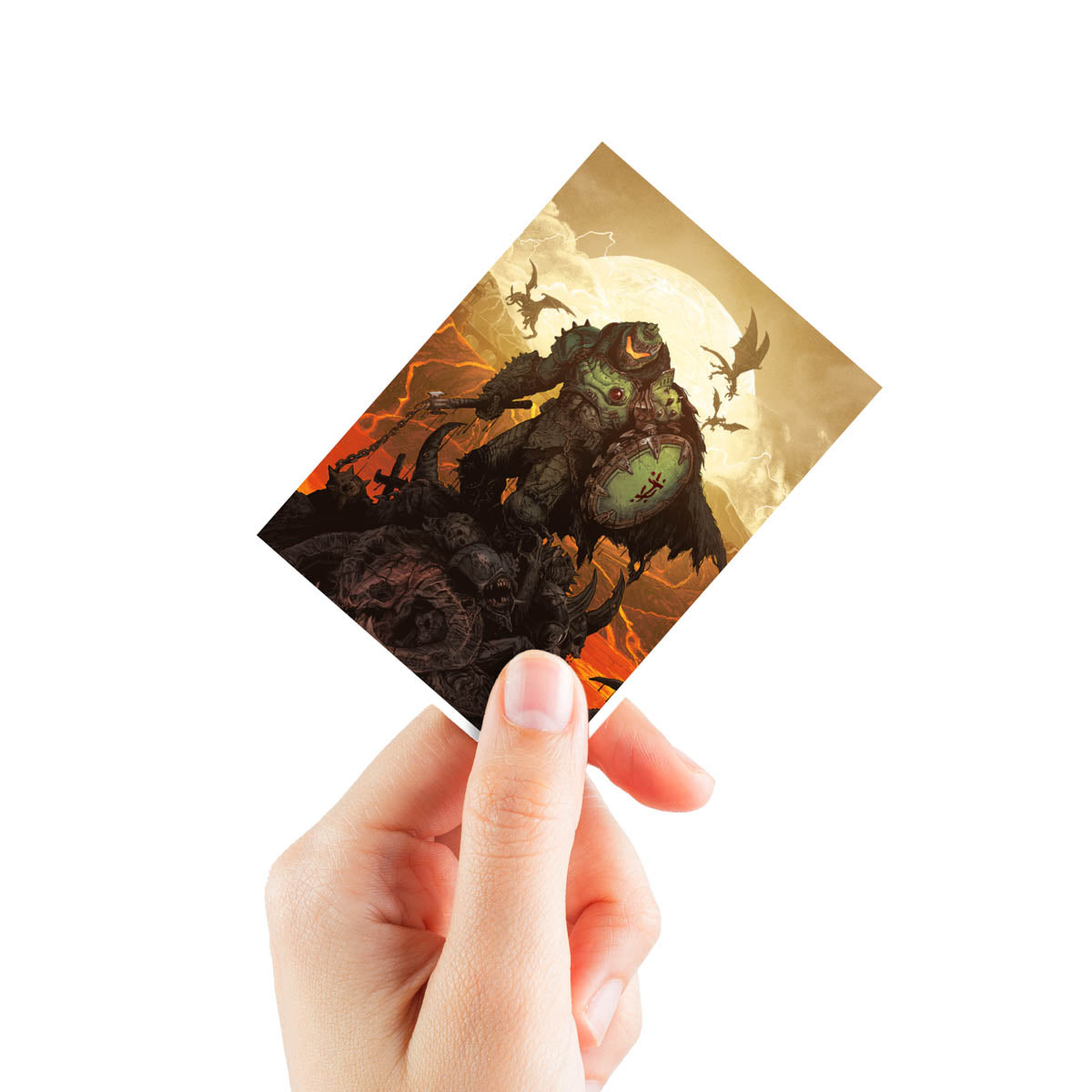 ultra-pro-apex-deck-protector-sleeves-105-st-ck-doom-the-dark-ages-wrath-f-r-sta image 2