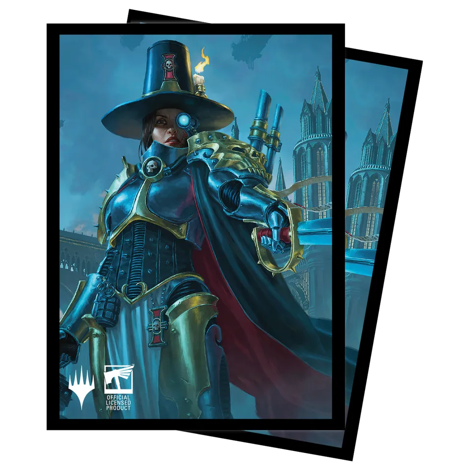 ultra-pro-warhammer-40k-commander-inquisitor-greyfax-deck-protector-sleeves-100c image 1