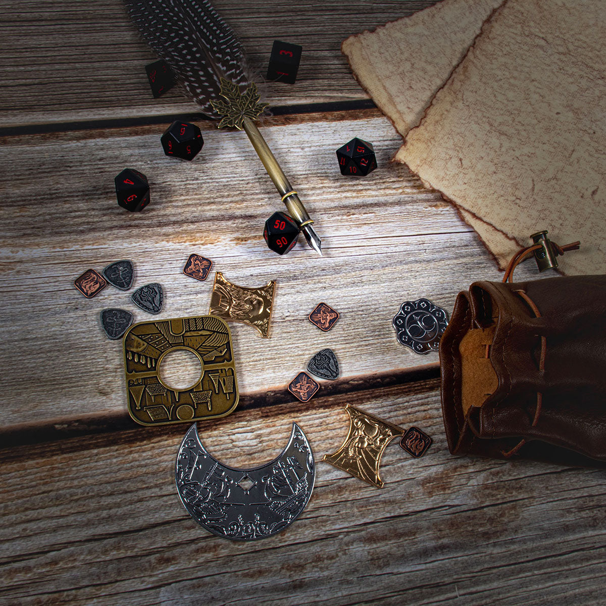 ultra-pro-waterdeep-m-nzset-aus-metall-15-st-ck-f-r-dungeons-dragons image 3