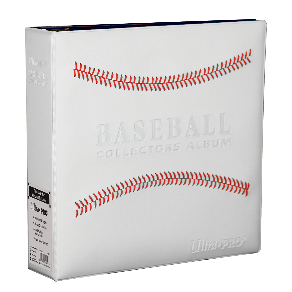 ultra-pro-3-white-stitched-baseball-card-collectors-album-sammelalbum image 1