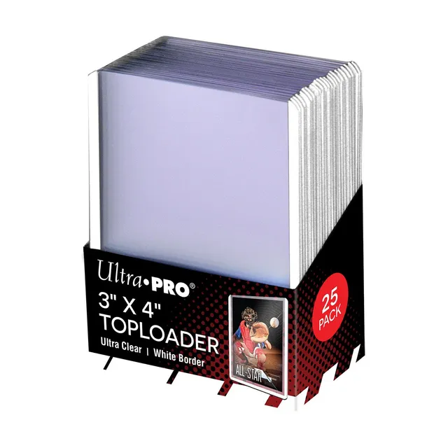 ultra-pro-3x4-white-border-toploader-sleeves-25ct-f-r-standardkarten image 1