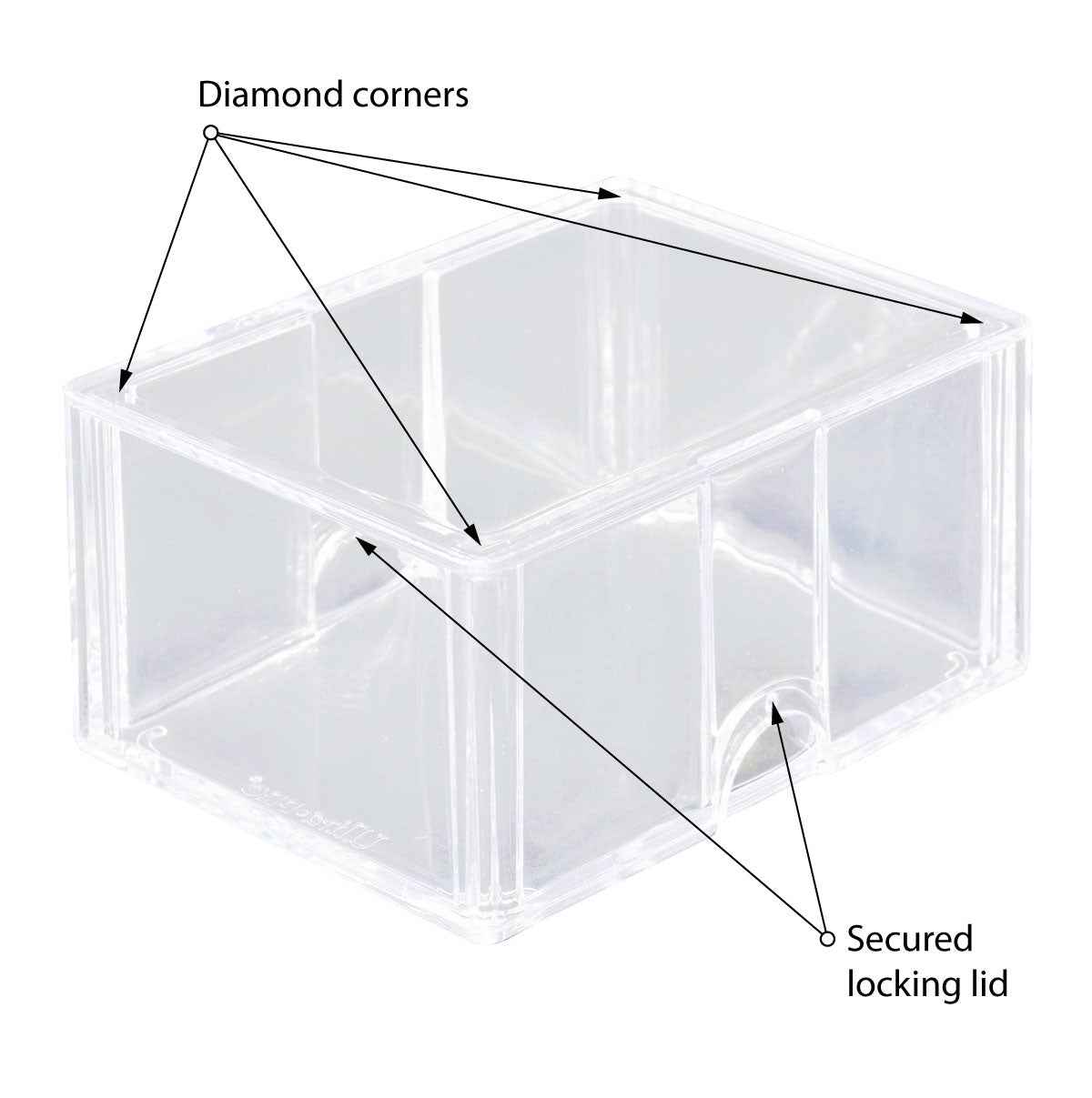 ultra-pro-diamond-corner-100-card-storage-box-10er-pack-transparent image 4